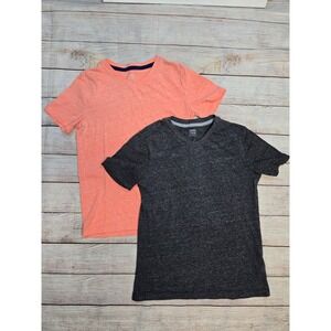 LOT of 2 Old Navy Boys V-Neck T-Shirts Size Medium (8) - Short Sleeve Cotton
